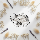 Epingles à Tête Plastique Ourlet Noir Doré 678.BK.HG