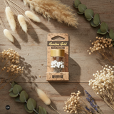 Épingles à tête en plastique White Hemline Gold 678.WH.HG