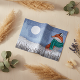 Kit de broderie au point de croix PANNA « Protège-passeport – Le Renard d’hiver » POP-7521 | Protège-passeport brodé
