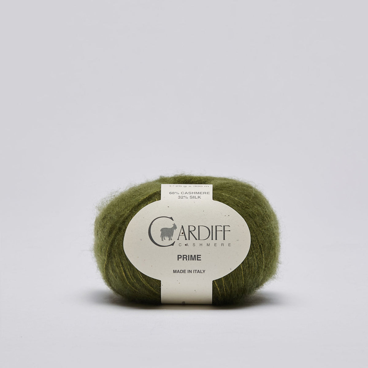 Cardiff Prime 180 Jungle, ovillo de hilo fino de cachemira y seda Mulberry
