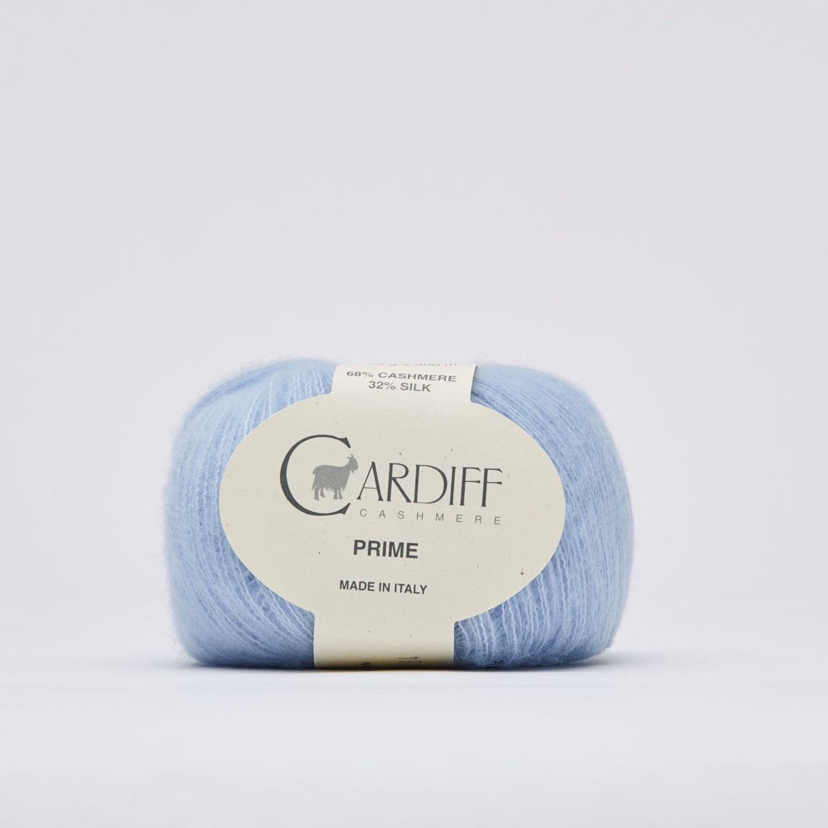 Cardiff Prime 193 Baby, ovillo de hilo fino de cachemira y seda Mulberry