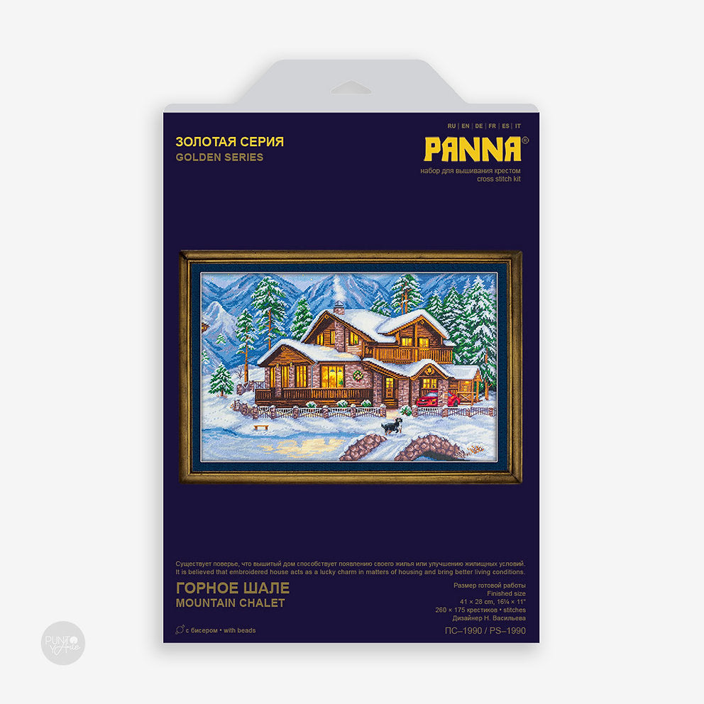 Mountain Chalet - Panna Oro - Cross Stitch Kit PS-1990