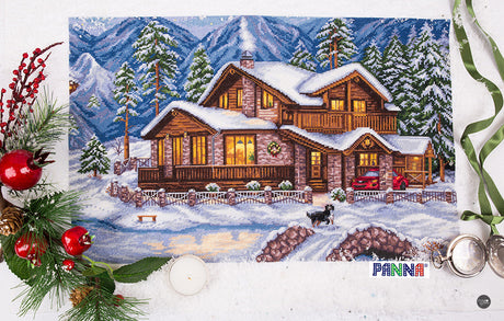Mountain Chalet - Panna Oro - Cross Stitch Kit PS-1990