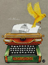 Historia viva. Máquina de escribir - Panna - Kit de punto de cruz RE-7049