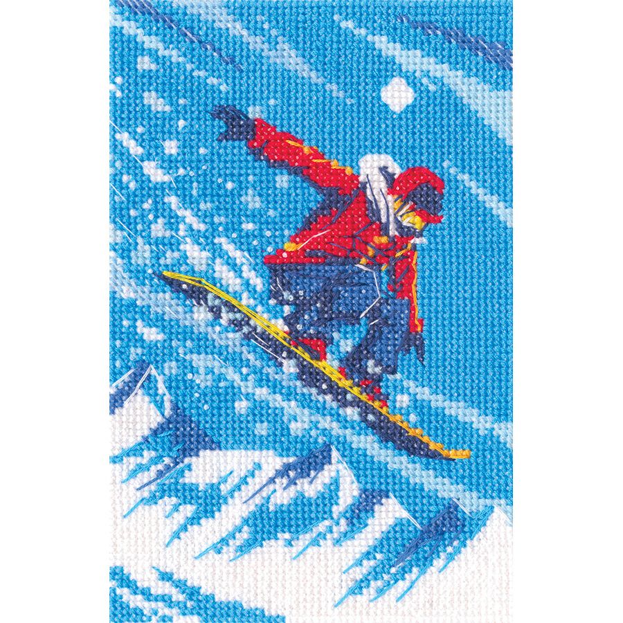Kit de Punto de Cruz RTO Surfista de Nieve – C392