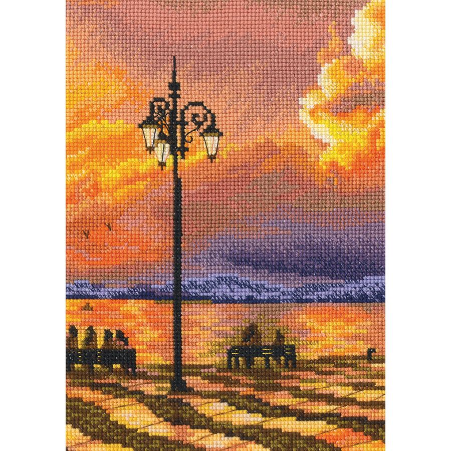 Kit de Punto de Cruz RTO Atardecer Romántico – M1025