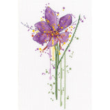 Kit de point de croix compté - Crocus à l'aquarelle RTO M1033