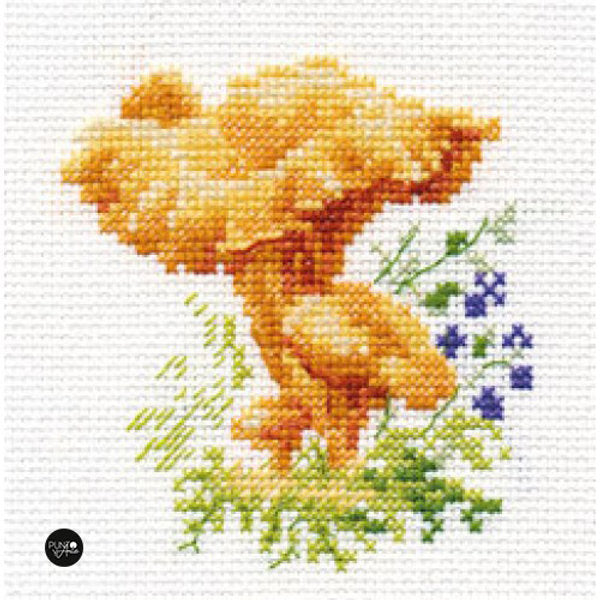 Kreuzstich-Set Alisa S0-143 Little Foxes 9x9 cm