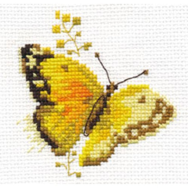 Papillons colorés - Alisa - Kit de point de croix S0-147