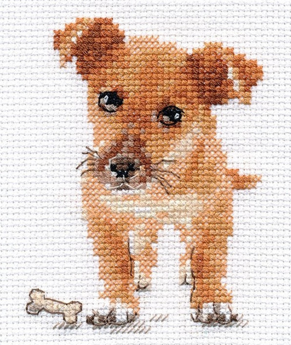 Little dog - Alisa - Cross stitch kit S0-168