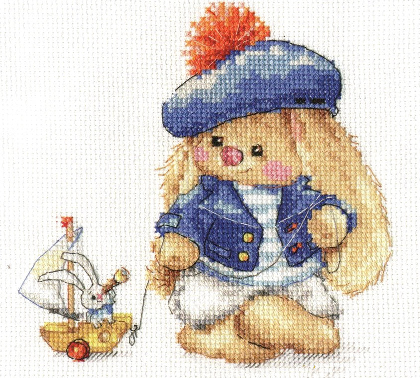 Sailor. Rabbit Mi - S0-180 Alisa - Cross Stitch Kit