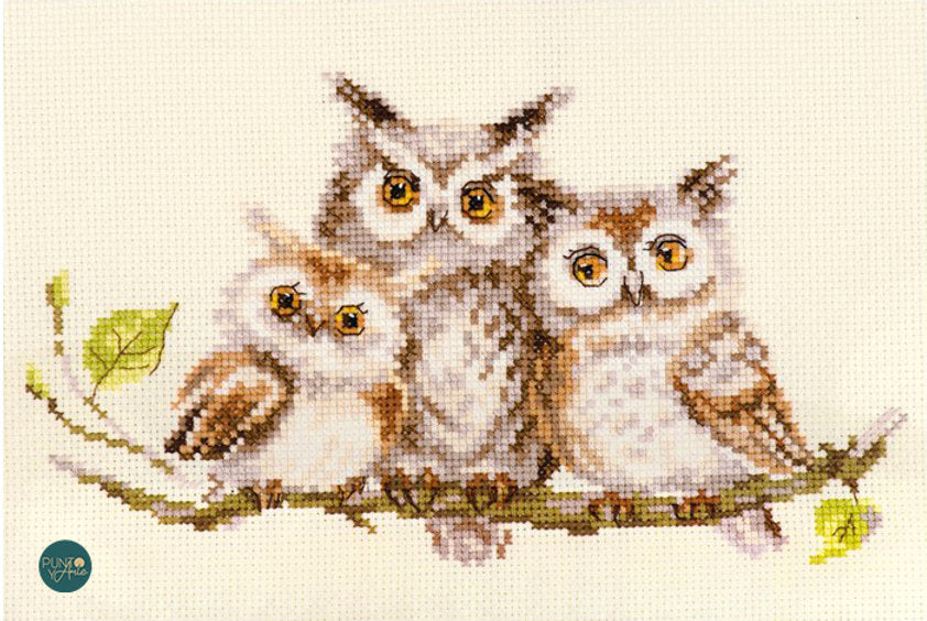 Owls - S0-210 Alisa - Cross stitch kit