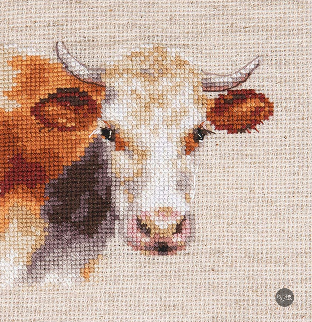 Kreuzstich-Set Alisa S0-213 Kuh 10x9 cm