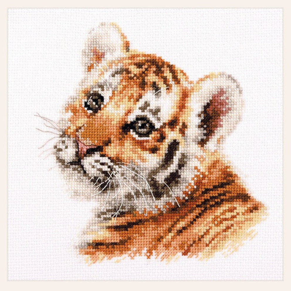 Cross Stitch Kit: Tiger Cub - Alisa S1-33
