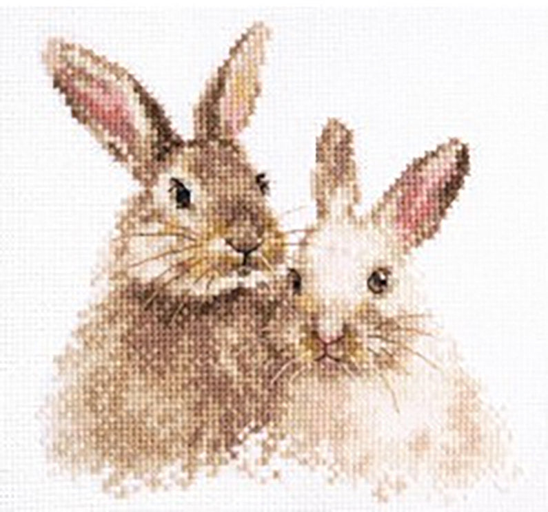Cute bunnies - S1-34 Alisa - Cross stitch kit