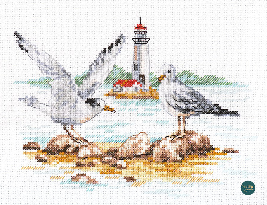 Seagulls - Alisa - Cross stitch kit S3-30