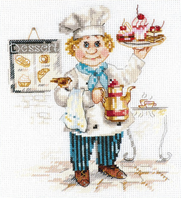 Pastry Chef - S6-12 Alisa - Cross Stitch Kit