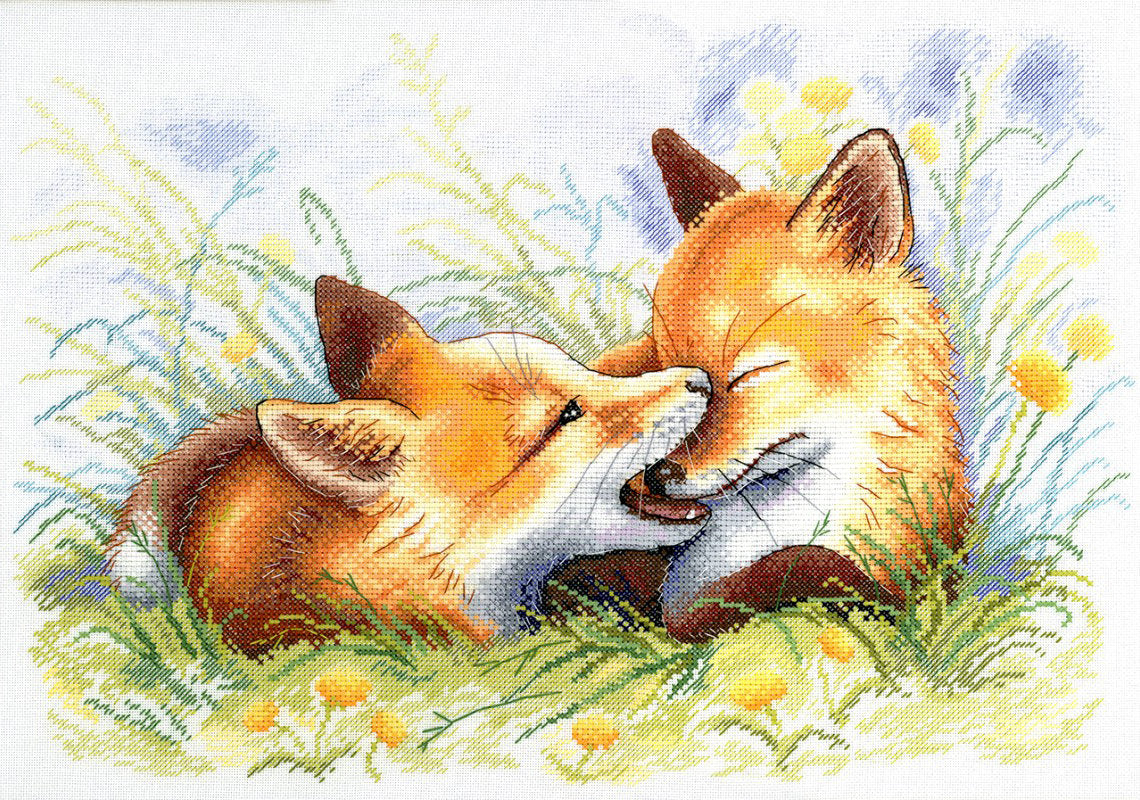 MISCHIEVOUS FOX - MP Studia SA-011 - Cross Stitch Kit