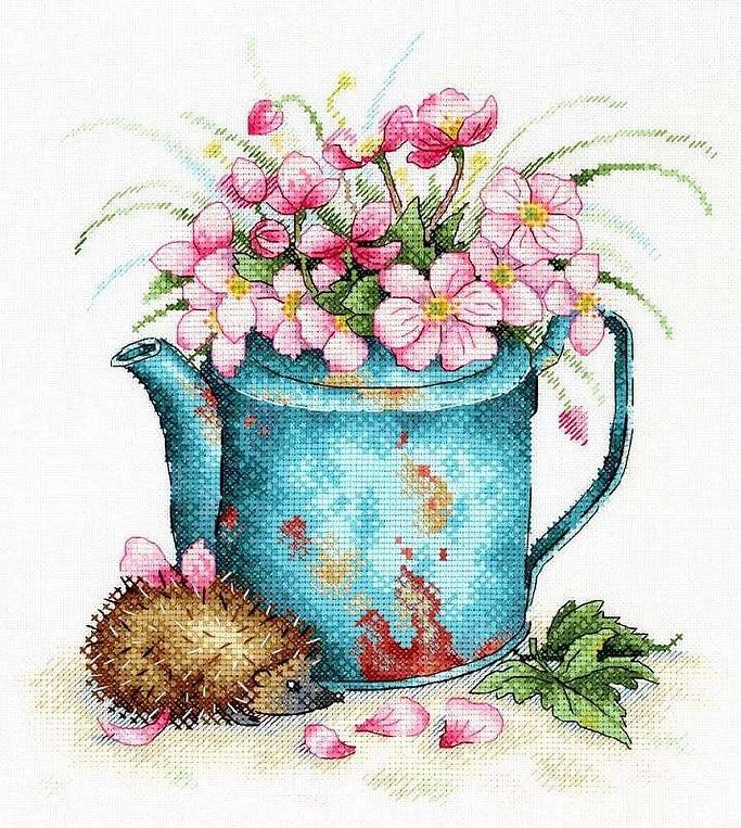 CHARMING HEDGEHOG - MP Studia SA -023- Cross Stitch Kit