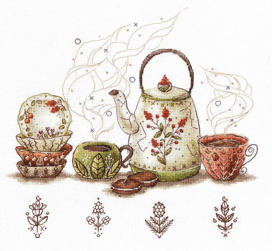 Tea keepers - Andriana - Kit de punto de cruz SANH-06