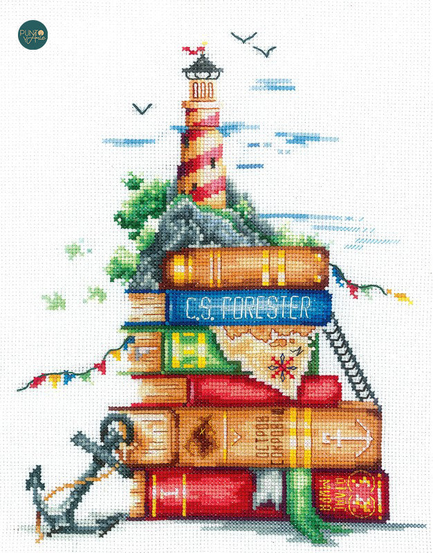 Kit punto croce Andriana SANI-03 Storie del mare 18 x 22 cm