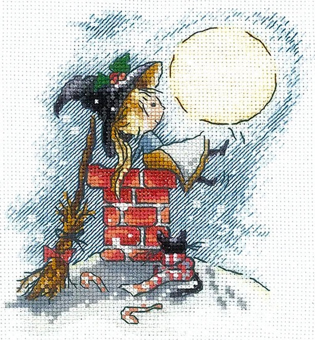 Andriana Cross Stitch Kit - Happiness under the moon SANL-21