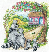 Housewarming. Raccoons - SANN-31 Andriana - Cross stitch kit