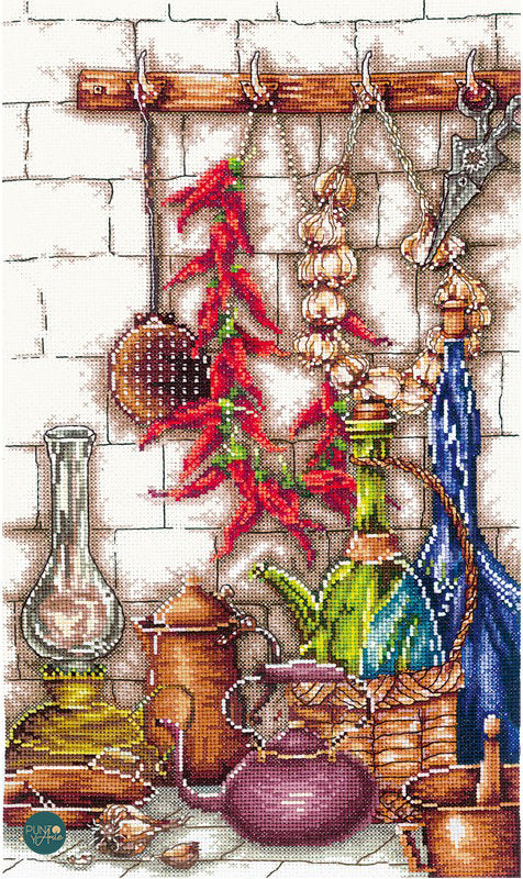 Kit punto croce Andriana SANP-57 Angolo piccante 20,5 x 34,5 cm