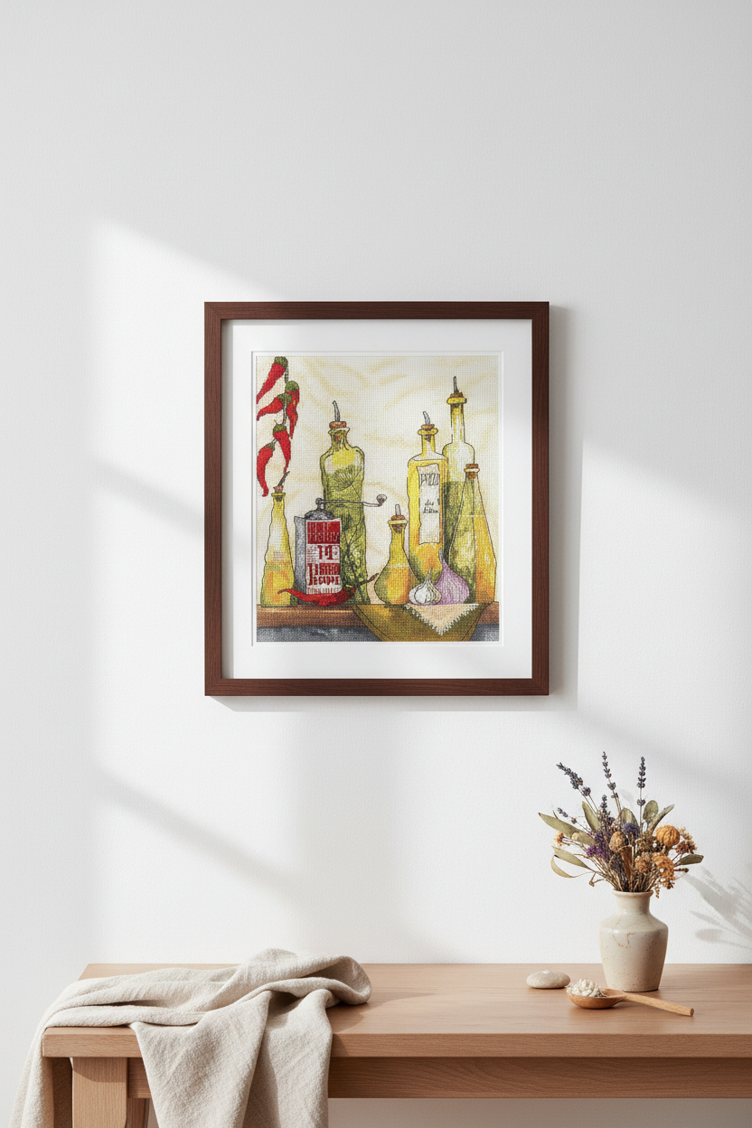 Andriana Cross Stitch Kit - Spices Oil SANP-65