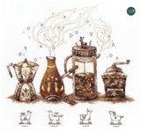 Coffee Lovers - SANTS-09 Andriana - Cross Stitch Kit