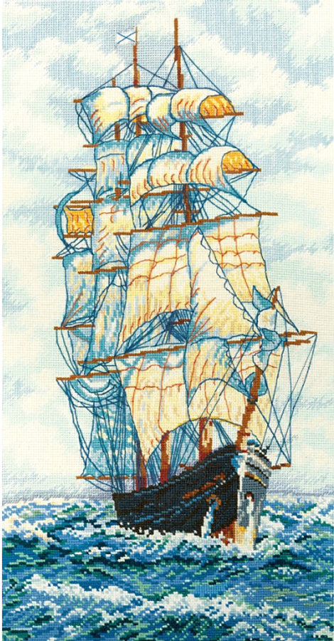 Kit de punto de cruz Andriana SANV-26 Cree en la Suerte 25 x 47 cm