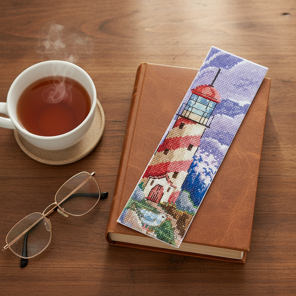 Kit punto croce Andriana SANZ-51 BOOKMARK. STORM 5,5 x 22 cm