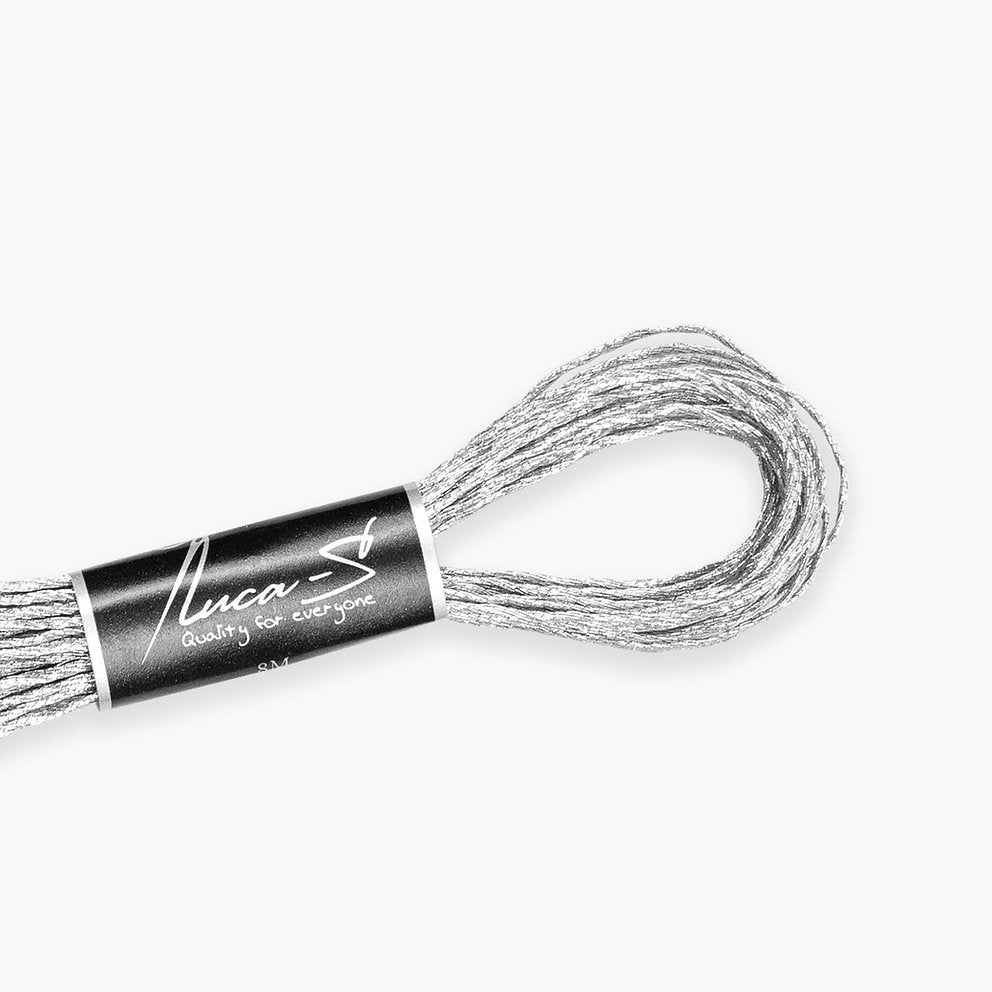 SILBER - Silberne metallisierte Fäden Luca-S