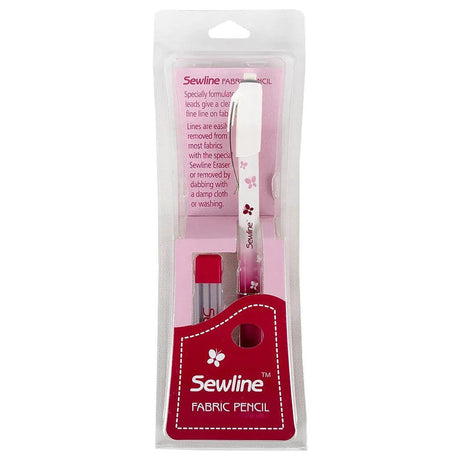 Sewline fabric pencil with 6 refills 0.9 mm in black
