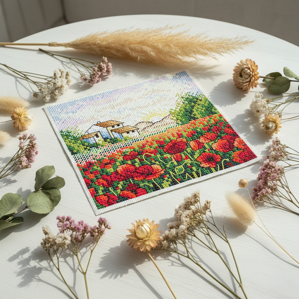 Poppy Morning - MP Studia - Kit de punto de cruz SM-432