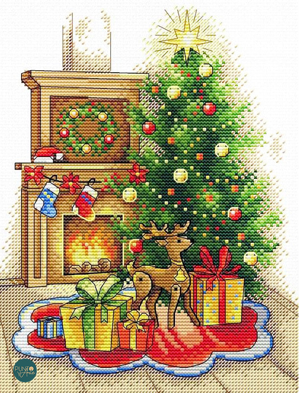 Fiesta de Navidad - SM-565 MP Studia - Kit de punto de cruz