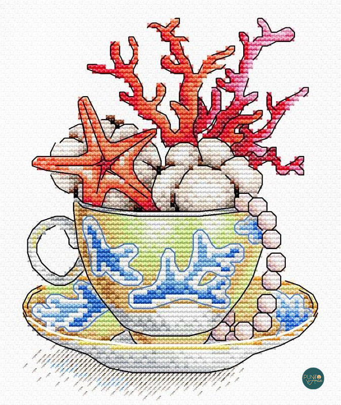 A BEAT OF THE SEA - MP Studia SM-606 - Cross Stitch Kit