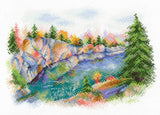 Cross Stitch Kit. Karelia. Ruskeala Park - SNV-802 by MP Studia