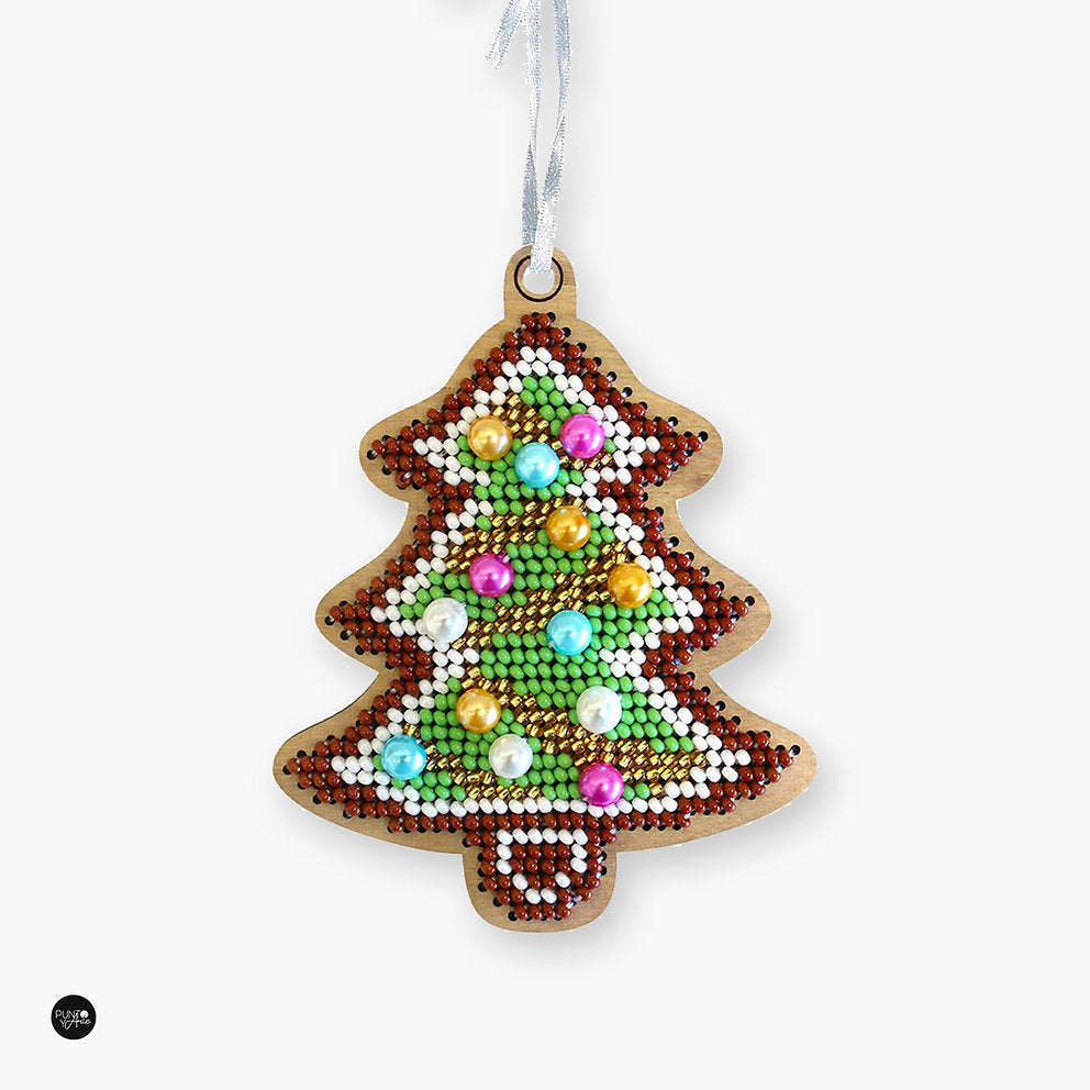 Christmas tree. Christmas Ornament - SO-062 MP Studia - Kit with beads