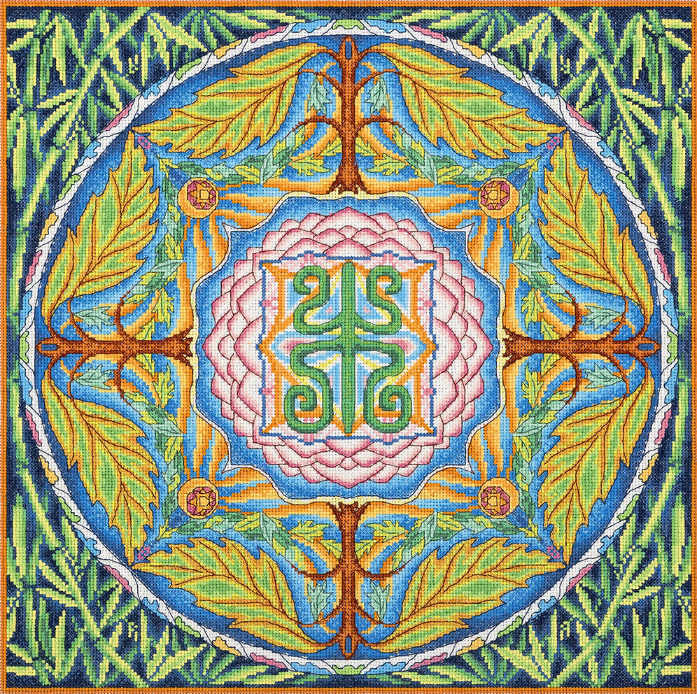 Mandala de la santé - Panna - Kit de point de croix SO-1856