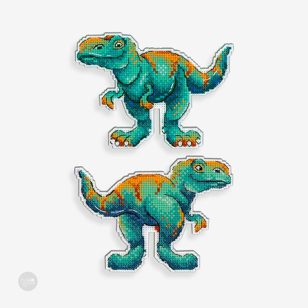 Dinosaurios. Tiranosaurio - MP Studia - Kit de punto de cruz