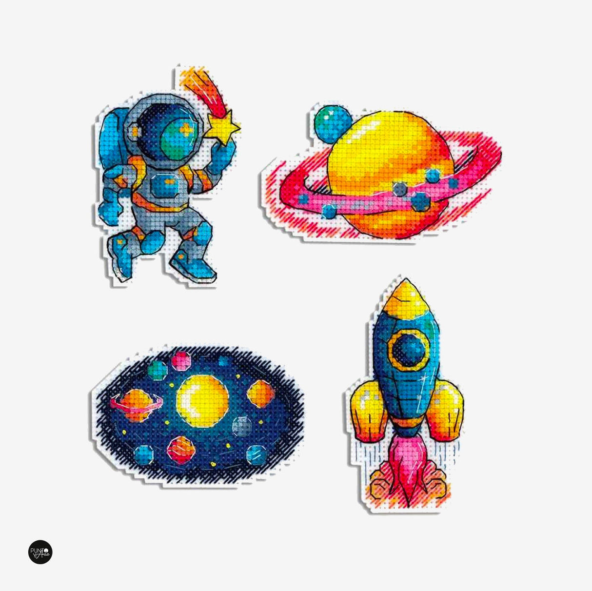 Cross Stitch Kit: SPACE with Magnets - MP Studia SR-576