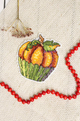 Pumpkin Plate 2 - SR-854 MP Studia - Cross Stitch Kit