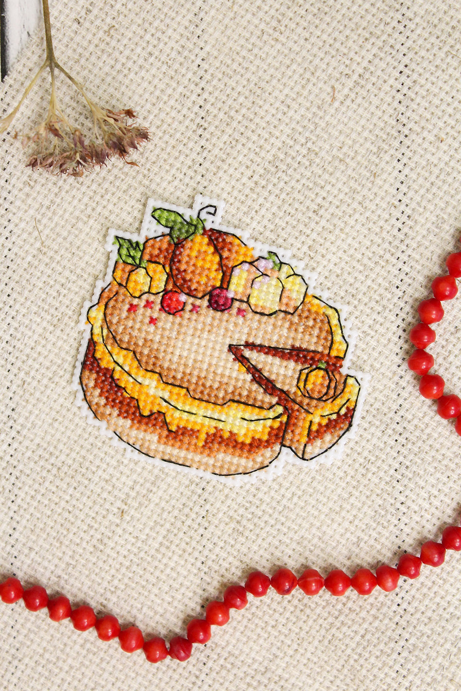 Pumpkin Plate 2 - SR-854 MP Studia - Cross Stitch Kit