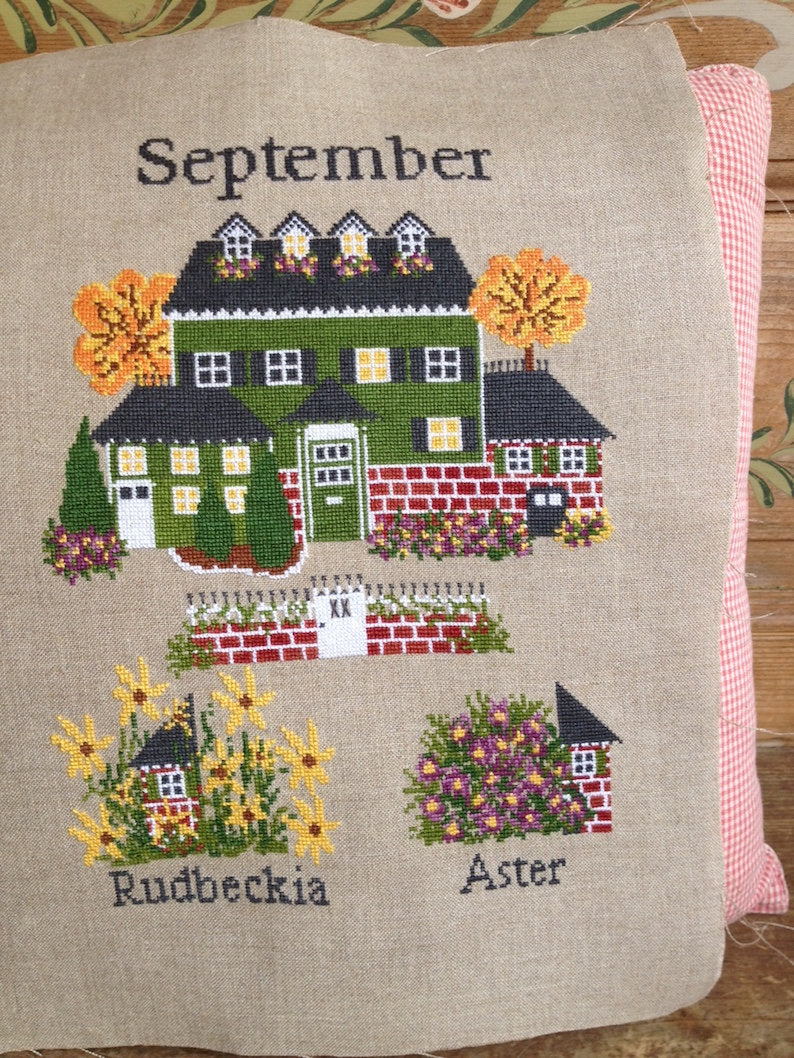 September - Lilli Violette - Kreuzstichmuster
