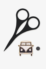 Pack Tijera e Imán para Agujas - DMC U2362 Coral, Negro y Verde