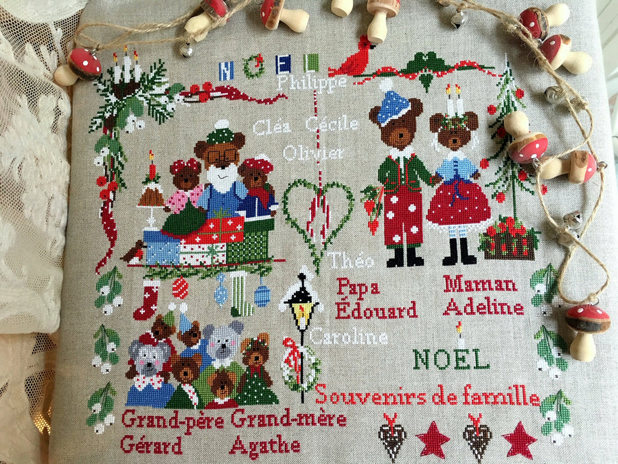 Familienandenken. Weihnachten - Lilli Violette - Kreuzstichmuster