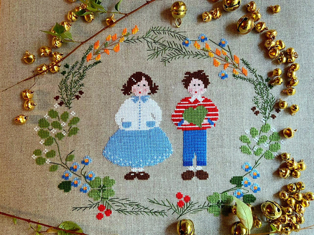 Geschichten von Blumen und kleinen Lieben - Lilli Violette - Kreuzstichmuster