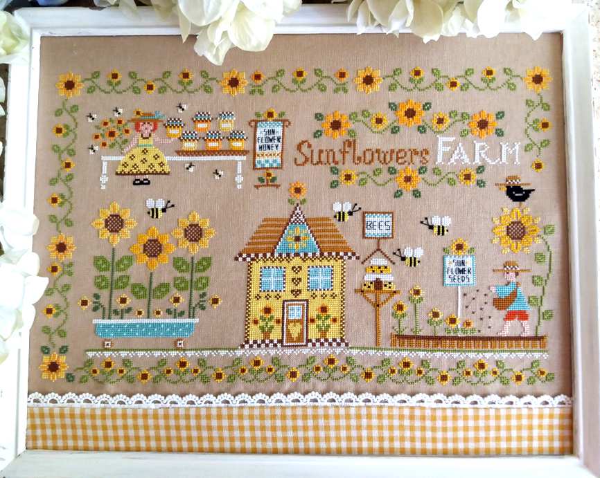 Sunflowers Farm - Cuore e Batticuore - Esquema Punto de Cruz