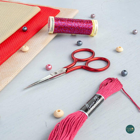 Cross stitch scissors RED 9 cm by Premax 85737